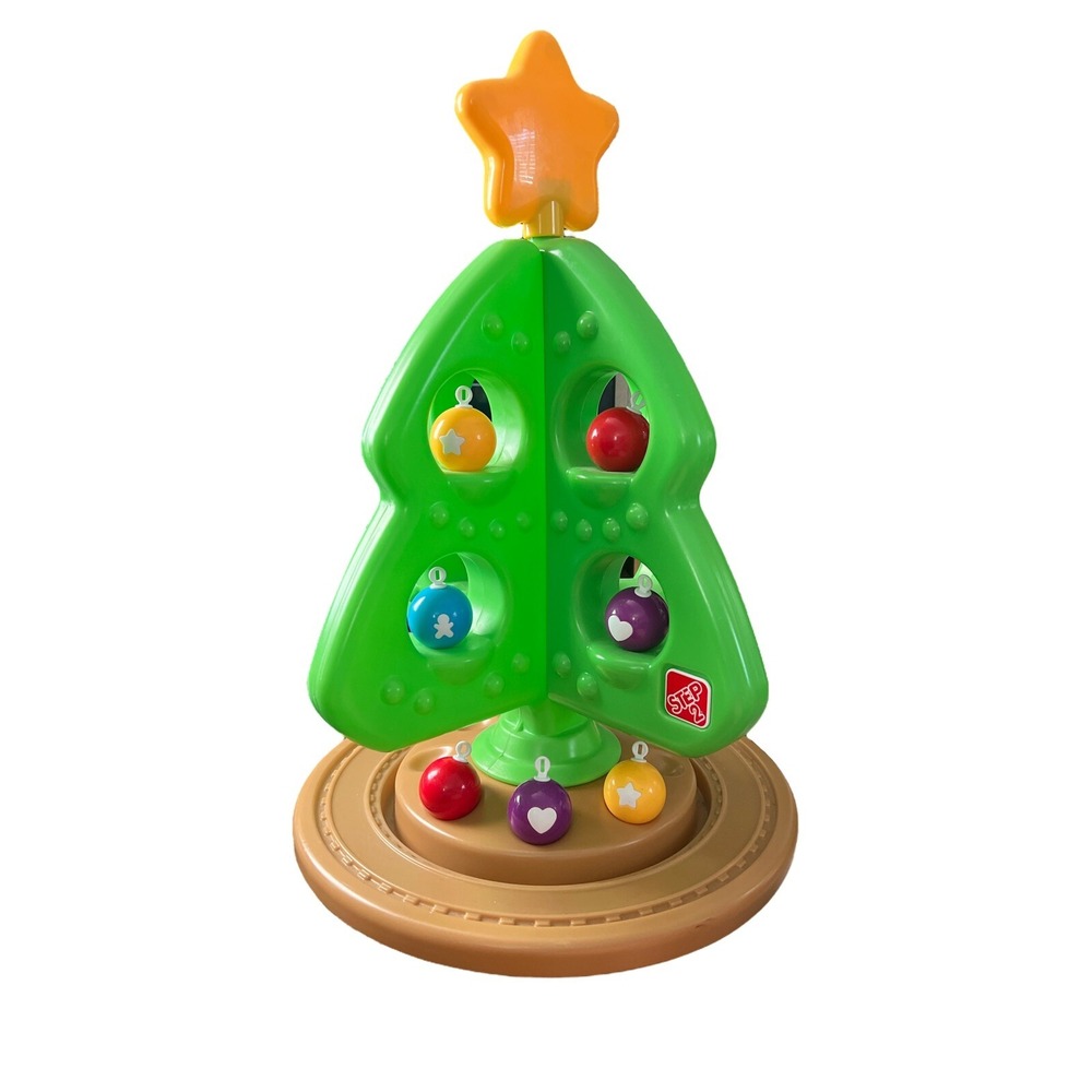 Step2 My First Christmas Tree Light Green w/ Star & 7 Ornaments No Train